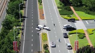 Plane Crash Lands On Public Highway  Newsflare [upl. by Letty]