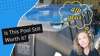 Unbelievable Results with Intex Rectangular Pool After 4 Years [upl. by Ahsiekyt]