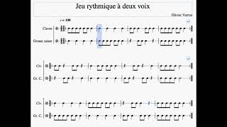 jeu rythmique 2 voix [upl. by Nuaj]