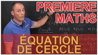 Équation de cercle  Produit scalaire  Maths 1ère  Les Bons Profs [upl. by Dickman]