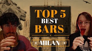 TOP 5 Best COCKTAIL BARS in MILAN [upl. by Schaeffer]