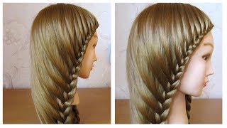 Tuto coiffure simple cheveux long 💛 Coiffure avec tresse facile à faire soi même [upl. by Amat]