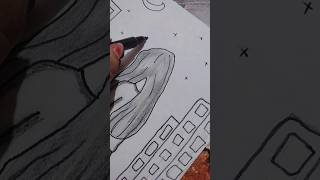 sawarne lagenew songhand pencil sketchshortsyoutubechanel 👍👍👍 [upl. by Laehplar]