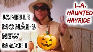 Janelle Monae Monáe Manor LA Haunted Hayride Halloween Maze FULL Announcement Midsummer Scream 2024 [upl. by Held]