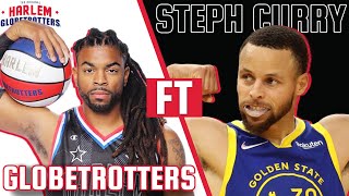 Globetrotters Teach Stephen Curry New Plays  Harlem Globetrotters [upl. by Leksehc600]