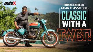 Royal Enfield Goan Classic 350  First Ride Review  Classic with a Twist  2024 India  autoX [upl. by Engelbert801]