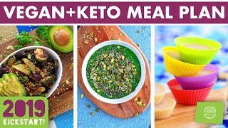 Vegan Keto Meal Plan amp Prep SOY FREE kickstart2019 [upl. by Laerol79]