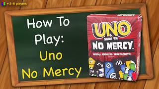 How to play Uno No Mercy [upl. by Ahsikal]