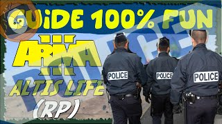 ALTIS LIFE  PATROUILLE amp CONVOI DE POLICE   ARMA 3 MOD [upl. by Anauqahs769]