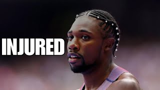 Noah Lyles Injured After 200m Semifinal [upl. by Llevol]