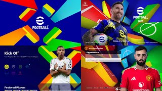 PES 2021 Menu eFootball 2025 PACK by PESNewupdate [upl. by Rezal160]