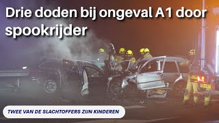 Drie doden bij ongeval met spookrijder op de A1 [upl. by Meesan570]