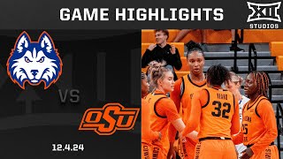 Houston Christian vs Oklahoma State Game Highlights  202425 Big 12 Women’s Basketball [upl. by Nawor]