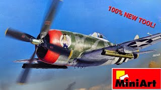 KIT OF THE YEAR P47D by MINIART 148 scale  video review [upl. by Menell]