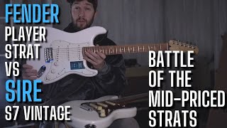 Fender Player Strat vs Sire Larry Carlton S7 Vintage closer than I expected [upl. by Ingemar]