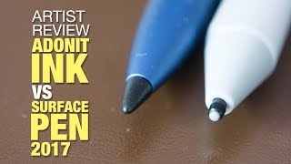 Artist Review Adonit Ink Stylus the Surface Pen alternative [upl. by Llerihs]