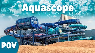 Aquascope  Futuroscopes New Indoor Water Park  Water Slides GoPro POV [upl. by Terr306]