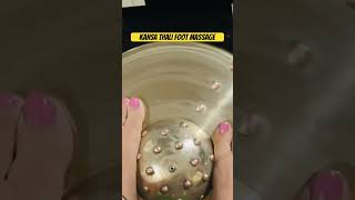 Trending Kansya Thali Foot Massage footmassage benefitsbronzeplatemassage bronzeplatemassage [upl. by Niwrud]