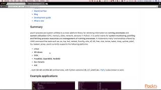 Enterprise Automation with Python Installation of psutil Python Module packtpubcom [upl. by Magdau]