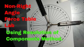 Force Table with Non Right Angle Vectors [upl. by Cud]