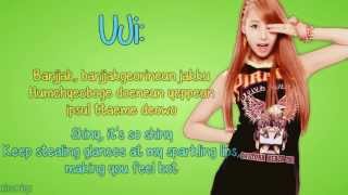 BESTie  Pitapat English Lyrics Member Coded  Romanisation HD [upl. by Notsuj520]