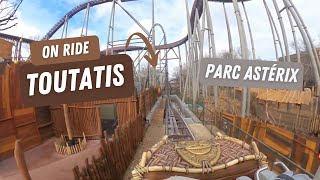 🎢TOUTATIS ON RIDE 🤩 nouveauté PARC ASTERIX  ouverture le 8 avril [upl. by Atiekahs]