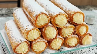 SEM FORMINHAS esse CANNOLI é a SOBREMESA PERFEITA [upl. by Meeks]