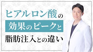 ヒアルロン酸の効果いつがピーク？脂肪注入との違いも解説！ [upl. by Airahs723]