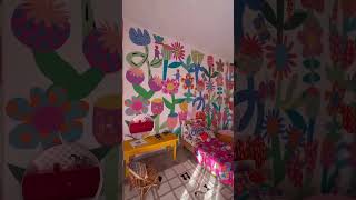 Decoração de quarto infantil feminino 🌸 shorts inspiration floral kids mom decoration [upl. by Kenimod]