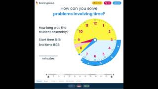 To visualize elapsed time with Clock Manipulative  Brainingcamp [upl. by Anaahs]