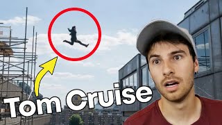 That Time Tom Cruise tried a Parkour Roof Gap [upl. by Ahtinak]