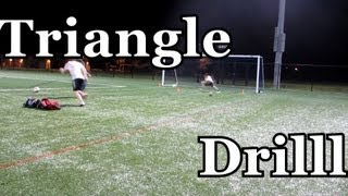 Goalkeeper Training The Triangle drill [upl. by Lathan]