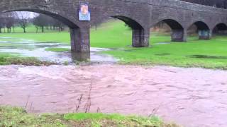 Flooding at Dighty Burn in Dundee [upl. by Nalniuq866]