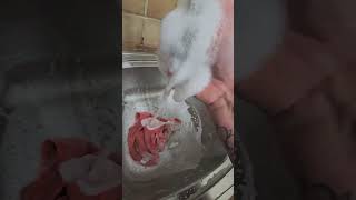 Scrubbing sounds ASMR 5 mins including water sounds and rag cleaning sounds [upl. by Aennil233]