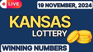 Kansas Midday Lottery Results For  19 Nov 2024  Pick 3  Powerball  Mega Millions Lotto America [upl. by Eimarrej]