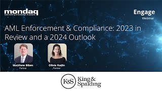 Webinar AML Enforcement amp Compliance 2023 In Review And A 2024 Outlook [upl. by Atila]