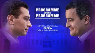 Programme contre programme le débat entre Jordan Bardella et Gérald Darmanin en intégralité [upl. by Giffard]