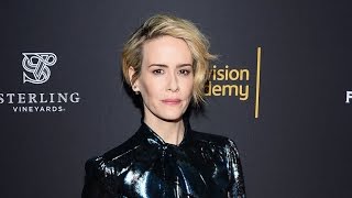 EXCLUSIVE Sarah Paulson Reveals Holland Taylor Wont Be Her Emmy Date Talks New AHS Theme [upl. by Atalayah]