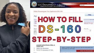 How to Fill the USA DS160 Form for Visa Application 2024 Stepbystep Guide [upl. by Mckenzie]