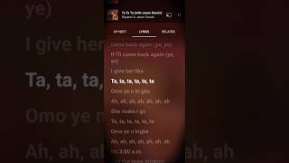 Ta ta ta  with Jason Derulo lyrics edit trending songlyrics [upl. by Leonerd]