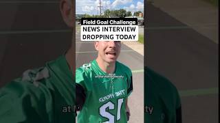 Field goal challenge NEWS INTERVIEW DROPPING TODAY CBS WJZ fieldgoal challenge news interview [upl. by Horatio]