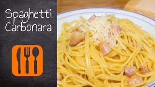 Originale Spaghetti Carbonara ohne Sahne  Rezept 18 [upl. by Rutherford]