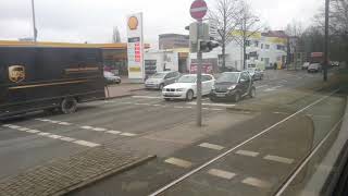 Stadtbahn Hannover  Mitfahrt TW 2000 als Linie 1 von Fiedelerstraße bis Am Brabrinke [upl. by Jaenicke]