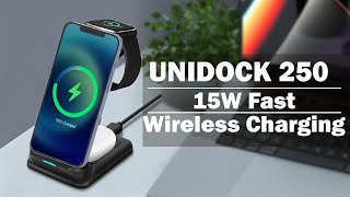 UNIGEN UNIDOCK 250 3 IN 1 WIRELESS CHARGING STATION [upl. by Liana]