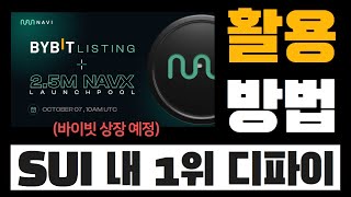 수이의 성장과 함께 주목받고 있는 NAVI 프로토콜 찐 활용법 알려드림 NAVX 토큰 바이빗 상장 예정 [upl. by Blinnie]