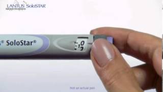 Injecting Insulin With the Lantus SoloSTAR Pen [upl. by Oderf]