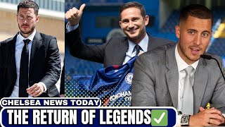 LEGENDS ARE BACK Eden Hazard And Frank Lampard Returns To Stamford Bridge Chelsea News [upl. by Enriqueta717]