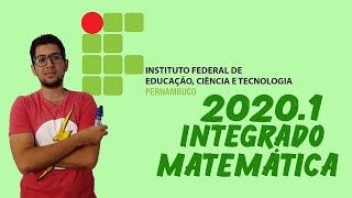 IFPE 20201  Questão 14  Integrado  Matemática [upl. by Ledua]