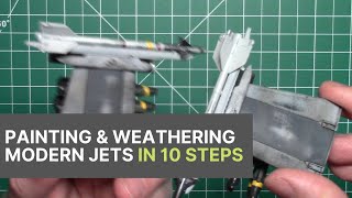 How I paint and heavily weather modern US military aircraft 10 Steps [upl. by Kirchner]