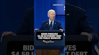 Biden forgives another 45B in student debt for public workers shorts [upl. by Cathryn]